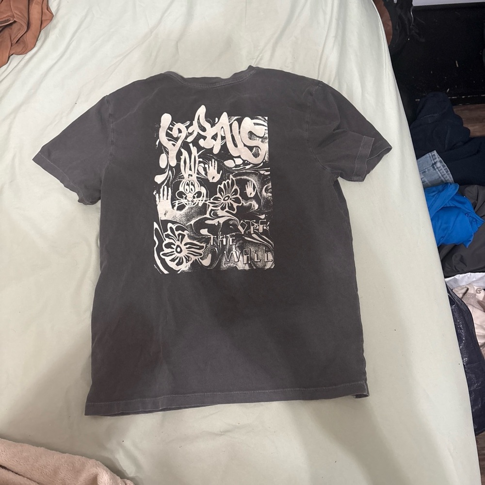 Vans Black Tee with White Graphic